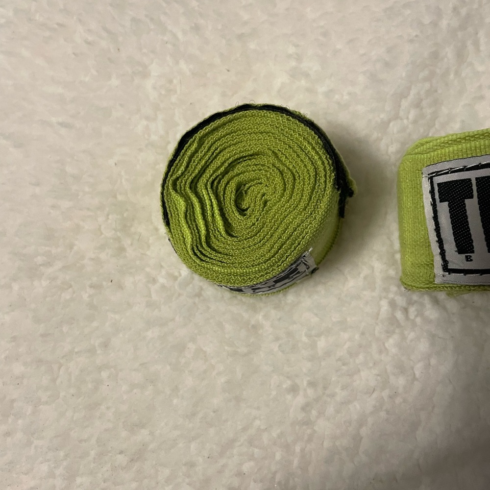 Green Title Boxing Straps - Picture 5 of 7